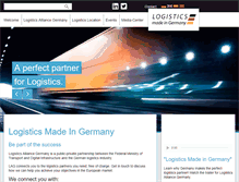 Tablet Screenshot of logistics-alliance-germany.com